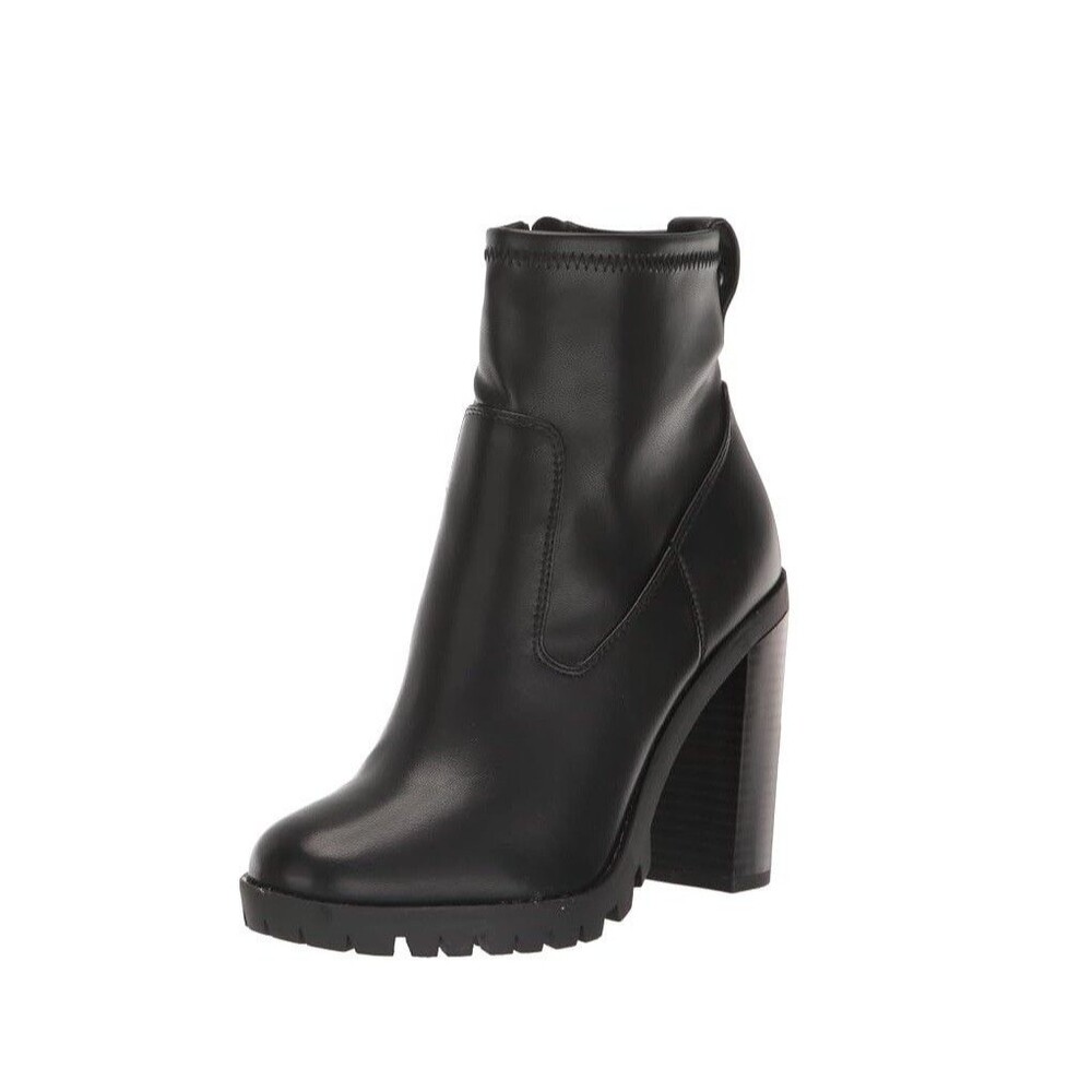 BCBGeneration Womens 9.5 M Black Pella Faux Leather Ankle Booties DISPLAY MX8